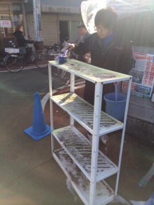 ﾌﾟﾗﾝﾀｰ油洗浄中