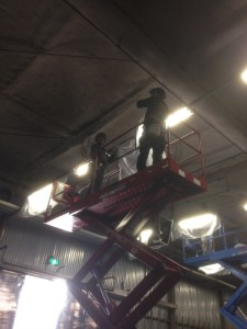 ﾃｰﾌﾞﾙﾘﾌﾀーで養生